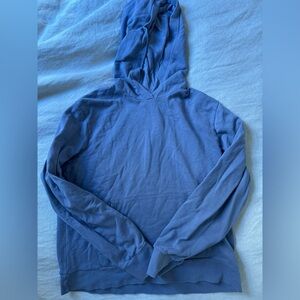 Pact Hoodie Womens Medium Blue Organic Cotton Sweatshirt Pullover